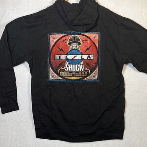 Tesla shock album cover‎ zip hoodie- New- Men XL